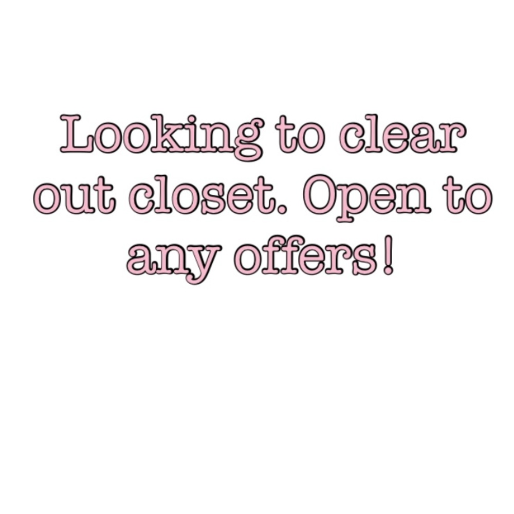 Closet clean out. Looking to sell!